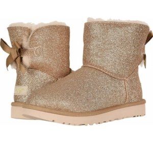 ugg boots glitter bow